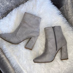Grey booties